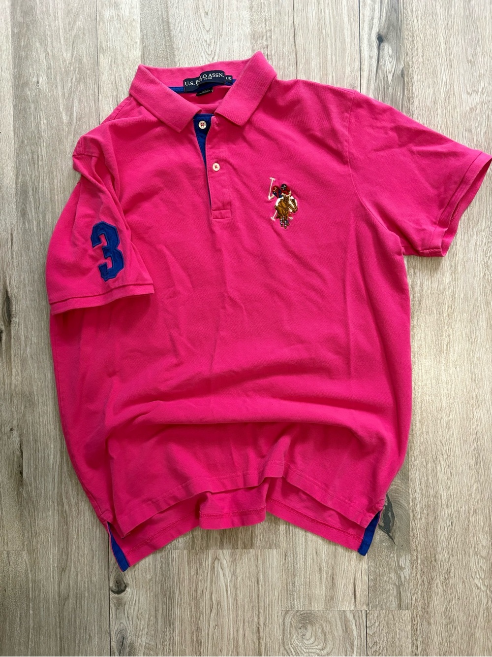 U.S. Polo Assn. Hot Pink short sleeve Polo